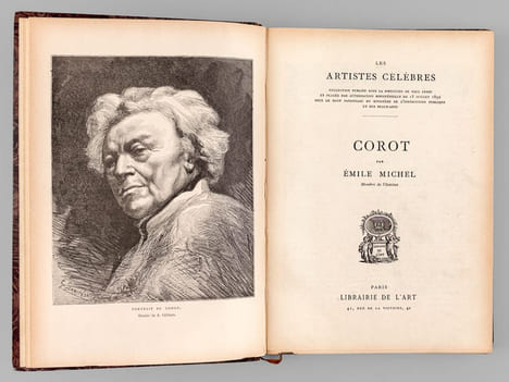 [ Recueil de 4 titres de la collection Les Artistes Célèbres : ] Corot par Emile Michel - Constant Troyon par A. Hustin - Antoine Louis Barye par ...