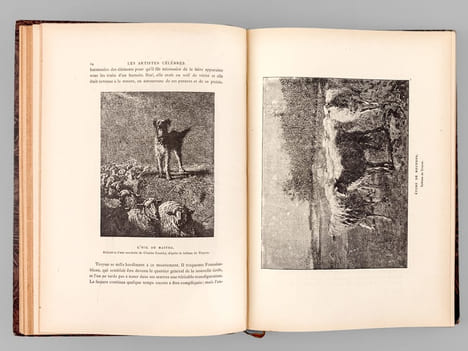 [ Recueil de 4 titres de la collection Les Artistes Célèbres : ] Corot par Emile Michel - Constant Troyon par A. Hustin - Antoine Louis Barye par ...