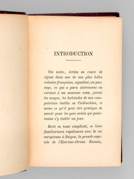 Notes sur la Vie française en Cochinchine [ Edition originale ]. NICOLAS, Pierre