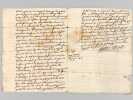 Lot d'archives privées du Lot-et-Garonne : 30 actes et documents manuscrits divers relatifs aux familles Descayrac, Baboulenne, Périssé et Caillau, ...