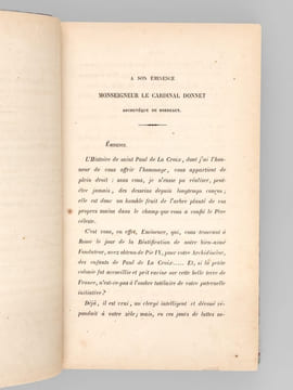 Histoire de Saint Paul de la Croix, Fondateur de l'Institut de la Sainte-Croix et Passion de Jésus-Christ [ Edition originale - Livre dédicacé par ...