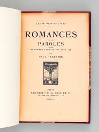 Romances sans Paroles suivi de Poèmes d'inspiration anglaise