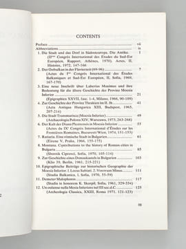 Roman cities in Bulgaria. Collected Studies. VELKOV, V.