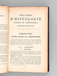 Guide pratique d'histologie normale et pathologique. Technique et diagnostic