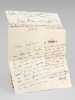3 lettres autographes signées [ Détail : ] 1 L.A.S. de 2 pp. datée de Chateau-Thierry le 12 août 1931 : "Chère amie, c'est aujourd'huy seulement que ...