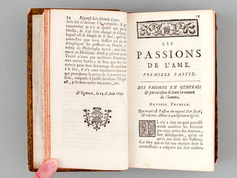 Les Passions de l'Ame. Le Monde, ou Traité de la Lumière, et la Géométrie. DESCARTES, René
