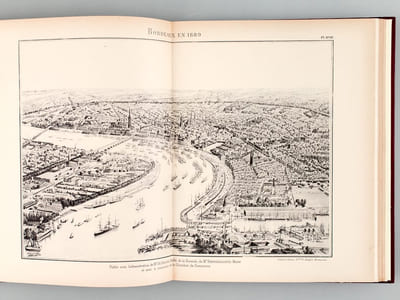 Bordeaux. Aperçu Historique. Sol, Population, Industrie, Commerce. Administration. Album. (4 Volumes - Complet) Tomes 1, 2, 3 et Album [ Edition originale ]