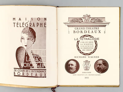 La Tétralogie (L'Or du Rhin - La Walkyrie - Siegfried - Le Crépuscule des Dieux). Grand-Théâtre de Bordeaux. 1935