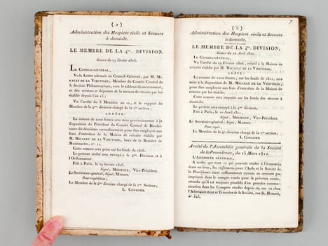 [Recueil de 7 titres : ] Comptes des Recettes et Dépenses de l'Asile et de la Société de la Providence pour l'année 1811 [ Suivi de : ] Comptes des ...
