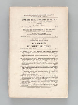 Archives de la Maison de la Trémoille (Chartriers de Thouars et de Serrant, papiers Duchatel) [ Edition originale ] . SAMARAN, Charles