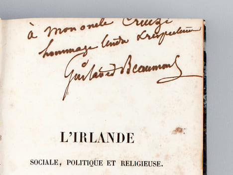 L'Irlande sociale, politique et religieuse (2 Tomes - Complet) [ Livre dédicacé par l'auteur ]. BEAUMONT, Gustave de