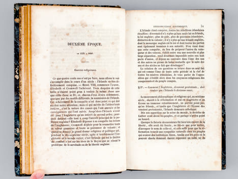 L'Irlande sociale, politique et religieuse (2 Tomes - Complet) [ Livre dédicacé par l'auteur ]. BEAUMONT, Gustave de