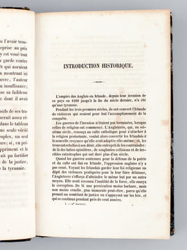 L'Irlande sociale, politique et religieuse (2 Tomes - Complet) [ Livre dédicacé par l'auteur ]. BEAUMONT, Gustave de