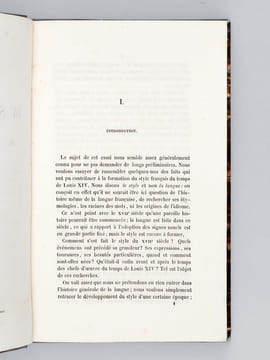 Essai sur les Variations du style français au dix-septième siècle [ Edition originale ]. FREMY, Arnould