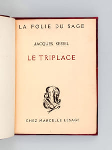 Le Triplace. La folie du sage. [ Edition originale ]