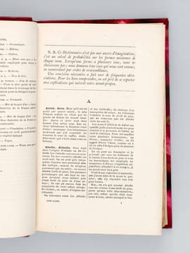 Dictionnaire des Noms contenant la recherche étymologique des formes anciennes de 20,200 noms relevés sur les Annuaires de Paris [ Edition originale ...