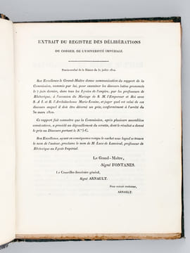 [ Recueil de 12 discours dont 8 Discours et Palmarès aux Prix du Concours Général, Discours latins, pour les années 1790, 1810, 1811, 1812, 1814, ...