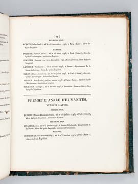 [ Recueil de 12 discours dont 8 Discours et Palmarès aux Prix du Concours Général, Discours latins, pour les années 1790, 1810, 1811, 1812, 1814, ...