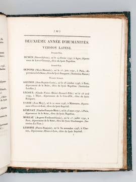 [ Recueil de 12 discours dont 8 Discours et Palmarès aux Prix du Concours Général, Discours latins, pour les années 1790, 1810, 1811, 1812, 1814, ...