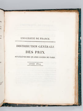[ Recueil de 12 discours dont 8 Discours et Palmarès aux Prix du Concours Général, Discours latins, pour les années 1790, 1810, 1811, 1812, 1814, ...