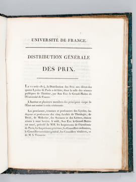 [ Recueil de 12 discours dont 8 Discours et Palmarès aux Prix du Concours Général, Discours latins, pour les années 1790, 1810, 1811, 1812, 1814, ...