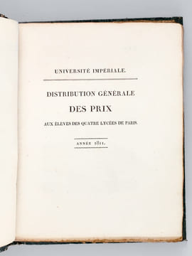 [ Recueil de 12 discours dont 8 Discours et Palmarès aux Prix du Concours Général, Discours latins, pour les années 1790, 1810, 1811, 1812, 1814, ...
