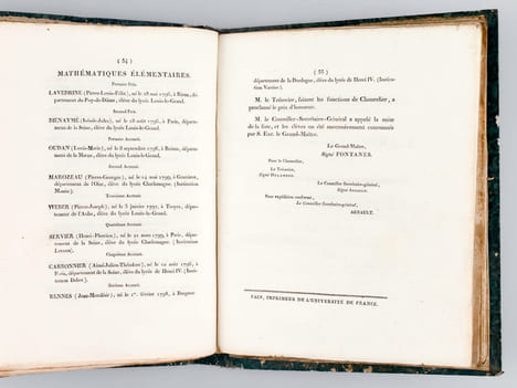 [ Recueil de 12 discours dont 8 Discours et Palmarès aux Prix du Concours Général, Discours latins, pour les années 1790, 1810, 1811, 1812, 1814, ...