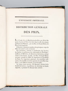 [ Recueil de 12 discours dont 8 Discours et Palmarès aux Prix du Concours Général, Discours latins, pour les années 1790, 1810, 1811, 1812, 1814, ...