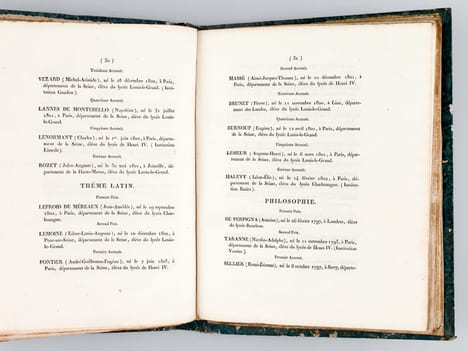 [ Recueil de 12 discours dont 8 Discours et Palmarès aux Prix du Concours Général, Discours latins, pour les années 1790, 1810, 1811, 1812, 1814, ...