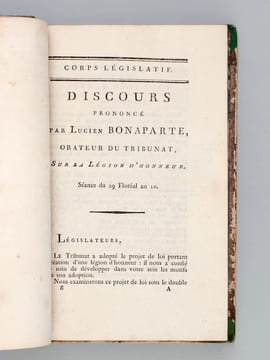 [ Recueil de 3 ouvrages: ] Recherches et Considérations Politiques sur les Récompenses Nationales, les Anciens Ordres de Chevalerie et la Légion ...