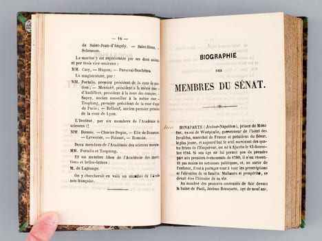 Les Grands Corps Politiques de l'Etat. Biographie complète des membres du Sénat, du Conseil d'Etat et du Corps Législatif [ Edition originale ]. Un ...