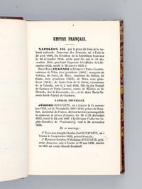 Les Grands Corps Politiques de l'Etat. Biographie complète des membres du Sénat, du Conseil d'Etat et du Corps Législatif