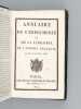 Annuaire de l'Imprimerie et de la Librairie de l'Empire Français pour l'année 1813 [ Edition originale ]. Collectif ; [ DE LA TYNNA, J. ]