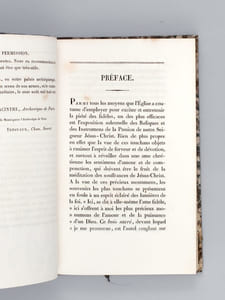 Notice historique et critique sur la Sainte Couronne d'Epines de Notre Seigneur Jésus-Christ et sur les autres Instrumens de Sa Passion qui se conservent dans l'Eglise Métropolitaine de Paris ; suivie de pièces justificatives [ Edition originale ]