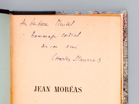 Jean Moréas [ Edition originale - Livre dédicacé par l'auteur ] [ Suivi de : ] N° 408 de "Les Hommes d'Aujourd'hui" : Maurice du Plessys, dessin de F. ...