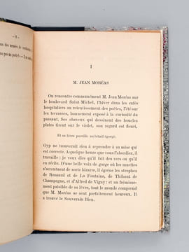 Jean Moréas [ Edition originale - Livre dédicacé par l'auteur ] [ Suivi de : ] N° 408 de "Les Hommes d'Aujourd'hui" : Maurice du Plessys, dessin de F. ...
