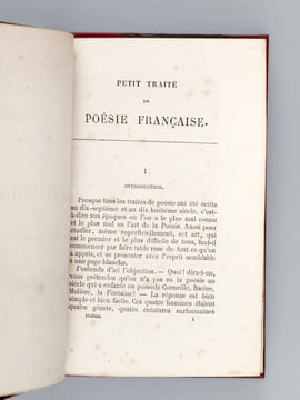 Petit Traité de Poésie Française. [ Edition originale ]. BANVILLE, Théodore de