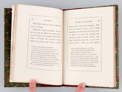 Musée. Héro et Léandre. Poëme amoureux traduit librement en français et mot à mot en latin, par Benjamin Barbé. Français - Grec - Latin [ Edition originale ]