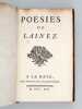 Poësies de Lainez [ Edition originale ]. LAINEZ, Alexandre ; (TITON DU TILLET)