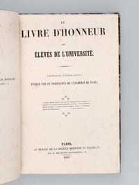 Le Livre d'Honneur des Elèves de l'Université. Annuaire d'Emulation [ Edition originale ]