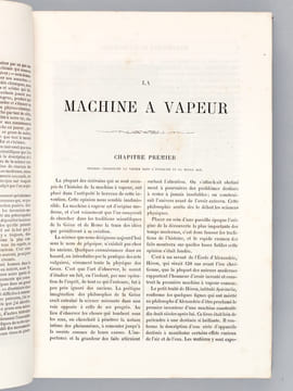 Les Merveilles de la Science ou Description Populaire des Inventions modernes (4 Tomes - Complet) Tome I : Machine à vapeur - Bateau à vapeur - ...