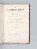 Les Commentaires de César. Revue de l'année, en deux actes par M. le Marquis de Massa. Représentée les 26 et 27 septembre 1865 sur le Théâtre du ...