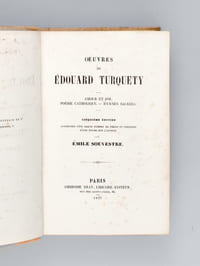 Oeuvres de Edouard Turquety. Amour et Foi - Poésie Catholique - Hymnes Sacrées. [Livre dédicacé par l'auteur ]