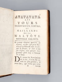 Les Tours industrieux, subtils, et gaillards de la Maltote. Nouvelles galantes [ Editions originales ]