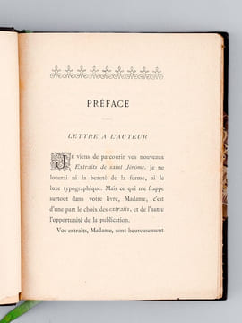 Avis et Instructions. JEROME, Saint ; (TOUR D'AUVERGNE, Mgr de la)