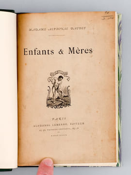 Enfants & Mères [ Suivi de : ] Rome et quelques Poèmes [Editions originales ]. DAUDET, Madame Alphonse ; [ ALLARD EpouseDAUDET, Julia ]