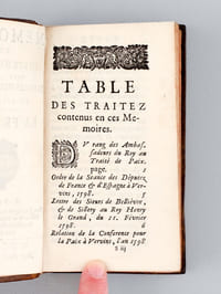 Mémoires et Instructions dans les Négociations et Affaires concernant la France