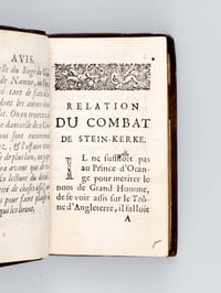 Relation du Combat de Stein-Kerke [ Edition originale ]