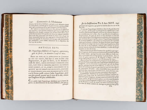 Commentaire de l'Ordonnance de Louis XV sur les Substitutions du mois d'Août 1747 . FURGOLE, Me Jean-Baptiste
