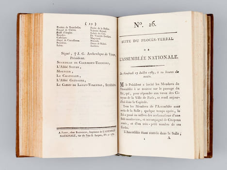 Procés-Verbal de l'Assemblée Nationale ( Du n° 1 du 17 juin 1789 au n° 63 du 31 août) 1789 ) [ Contient également : ] Motion de M. l'Abbé Grégoire, ...